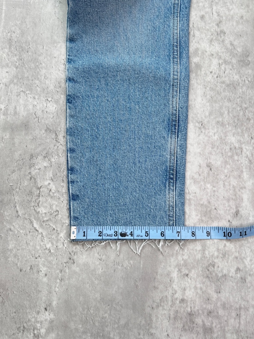 Mango MNG Irene High Rise Straight Ankle Jeans Womens Size 4 Medium Blue Raw Hem - Picture 11 of 15